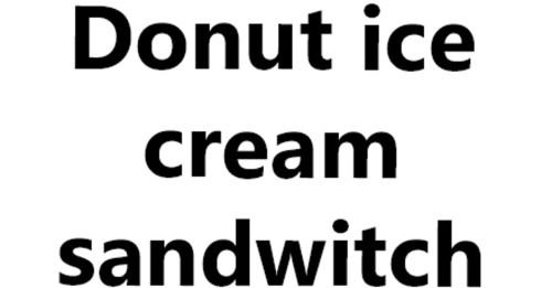 Donut Ice Cream Sandwich