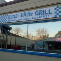 Blue And White Grill